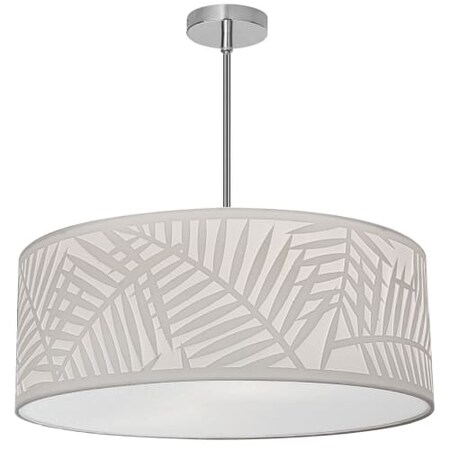 Dainolite 4Lt Pendant Pc, Wh Shade W/790Diff COZ-194P-PC-WH